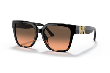 GRAY ORANGE GRADIENT LENSES WITH BLACK HAVANA FRAME