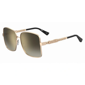 BROWN GRADIENT MIRROR LENSES WITH ROSE GOLD FRAME