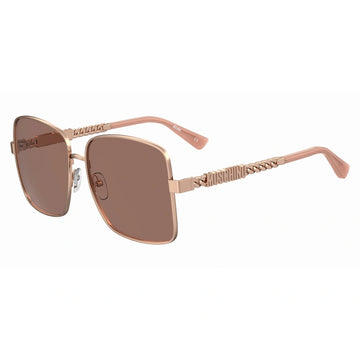 LIGHT PINK LENSES WITH GOLD FRAME