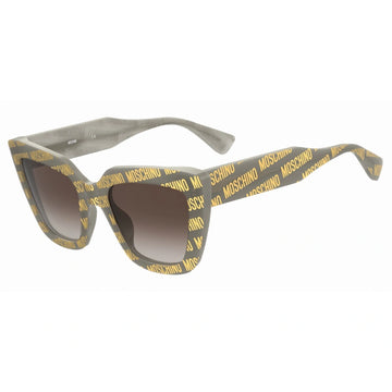 BROWN GRADIENT LENSES WITH GREEN PATTERN FRAME