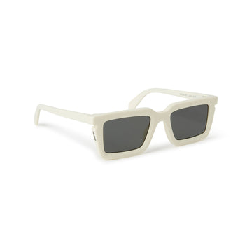 SOILD GRAY LENSES WITH WHITE FRAME