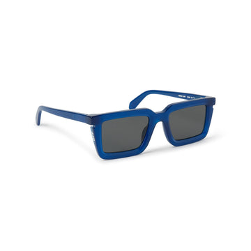 SOLID GRAY LENSES WITH BLUE FRAME