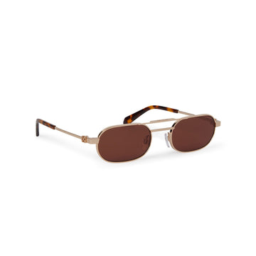 BROWN LENSES WITH GOLD FRAME