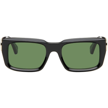 SOLID GREEN LENSES WITH BLACK FRAME