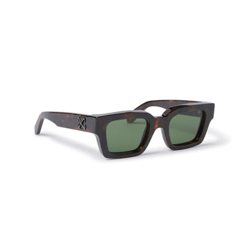 SOLID GREEN LENSES WITH HAVANA FRAME