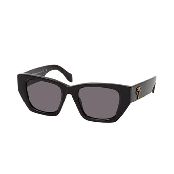 SOLID GRAY LENSES WITH BLACK FRAME
