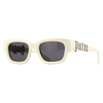 SOLID GRAY LENSES WITH IVORY WHITE FRAME