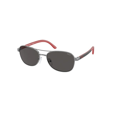 SOLID GRAY LENSES WITH GUNMETAL FRAME