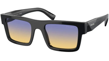 YELLOW BLUE LENSES WITH BLACK FRAME