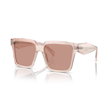 LIGHT PEACH LENSES WITH TRANSPARENT PEACH FRAME