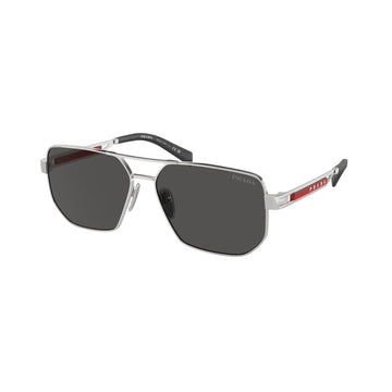 SOLID GRAY LENSES WITH SILVER FRAME