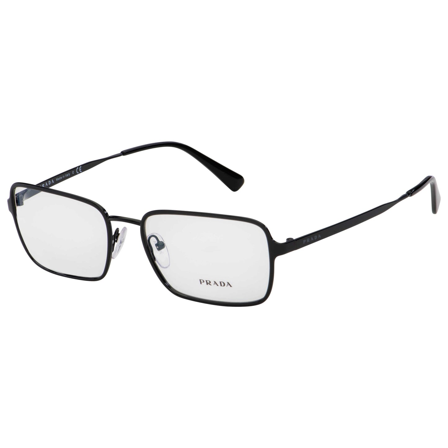 Prada PR57XV Rectangle Eyeglasses in Black, front view
