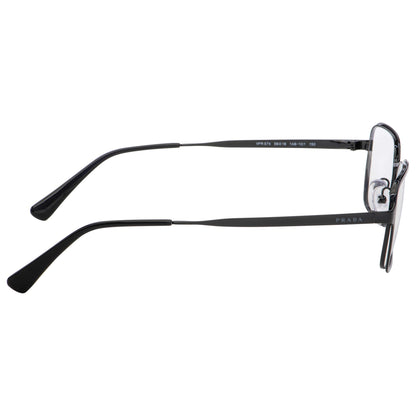 Prada PR57XV Rectangle Eyeglasses in Black, side view