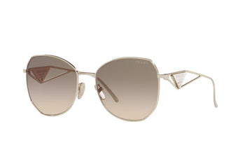 BROWN GRADIENT LENSES WITH LIGHT GOLD FRAME