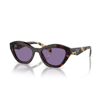VIOLET MIRROR LENSES WITH HAVANA FRAME