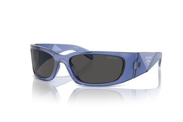 SOLID GRAY LENSES WITH TRANSPARENT BLUE FRAME