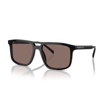 SOLID BROWN POLARIZED LENSES WITH BLACK FRAME