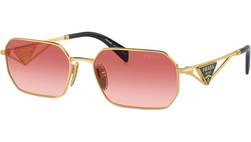 PINK GRADIENT RED LENSES WITH GOLD FRAME