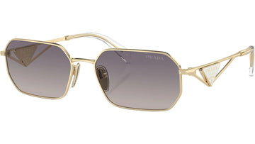 GRAY GRADIENT LENSES WITH GOLD FRAME