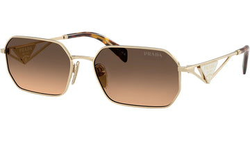 BROWN GRADIENT LENSES WITH GOLD FRAME