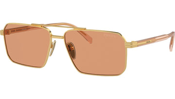 LIGHT ORANGE LENSES WITH GOLD FRAME