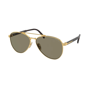 SOLID BROWN LENSES WITH GOLD FRAME