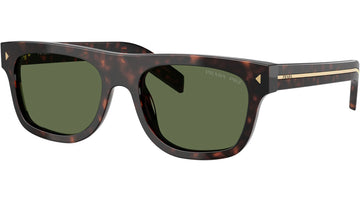 SOLID GREEN POLARIZED LENSES WITH HAVANA FRAME