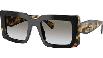 BROWN GRADIENT LENSES WITH BLACK MEDIUM TORTOISE FRAME