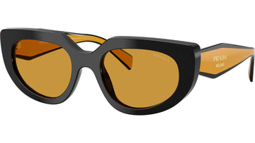 DARK HONEY LENSES WITH BLACK FRAME