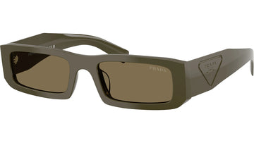 LIGHT BROWN LENSES WITH GREEN FRAME