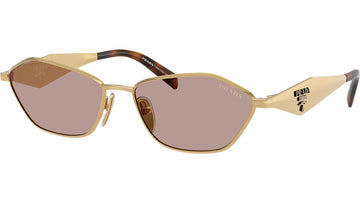 LIGHT PURPLE BROWN LENSES WITH GOLD FRAME