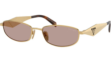 LIGHT PURPLE BROWN LENSES WITH GOLD FRAME