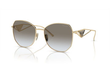 GRAY GRADIENT LENSES WITH GOLD FRAME