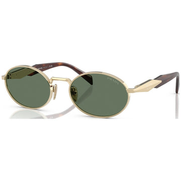 SOLID GREEN LENSES WITH GOLD FRAME