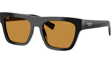 DARK HONEY LENSES WITH BLACK FRAME