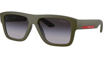 GRAY GRADIENT LENSES WITH MATTE GREEN FRAME