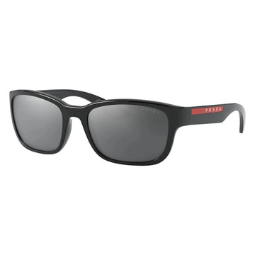 GRAY WITH BLACK MIRROR LENSES WITH BLACK FRAME