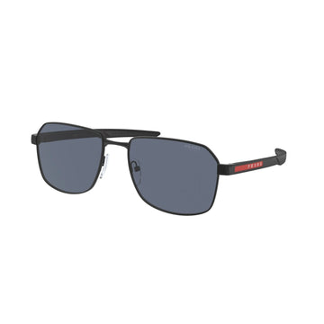 SOLID BLUE LENSES WITH BLACK FRAME