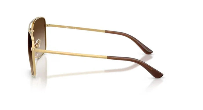 Ray-Ban RB3773I Square Sunglasses in Brown Gradient Gold, detail view