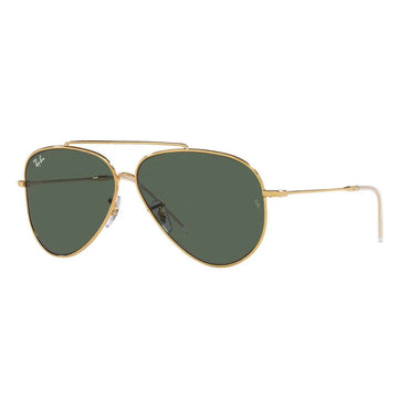 SOLID GREEN LENSES WITH GOLD FRAME