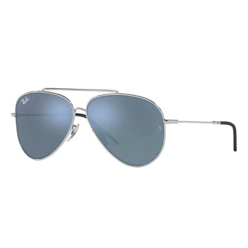 SOLID GRAY MIRROR TURQUOISE LENSES WITH SLIVER FRAME