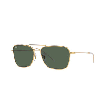 SOLID GREEN LENSES WITH GOLD FRAME