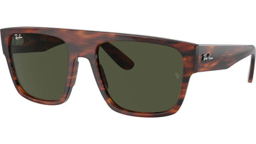 SOLID GREEN LENSES WITH HAVANA FRAME