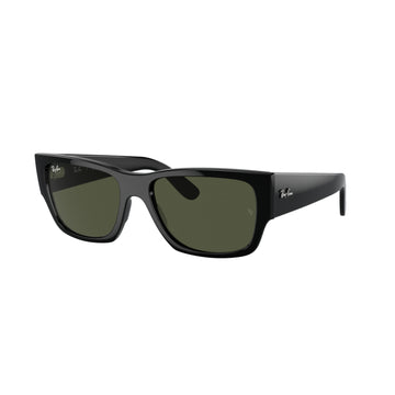 SOLID GREEN LENSES WITH BLACK FRAME