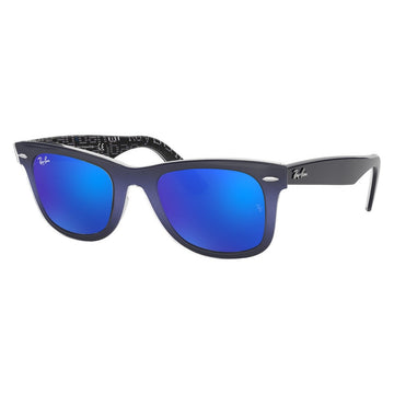 BLUE MIRROR LENSES WITH GRAY FRAME