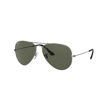SOLID GREEN LENSES WITH GUNMETAL FRAME
