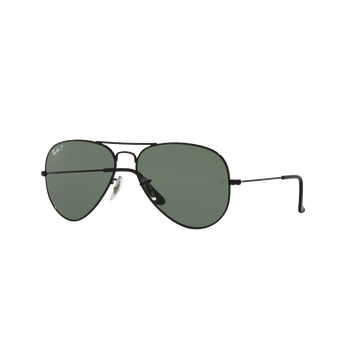 SOLID GREEN POLARIZED LENSES WITH BLACK FRAME