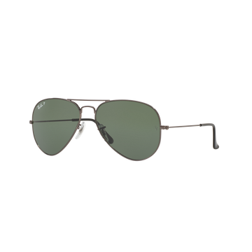 SOLID GREEN POLARIZED LENSES WITH GUNMETAL FRAME