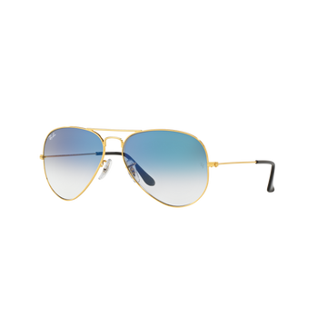 BLUE GRADIENT LENSES WITH GOLD FRAME