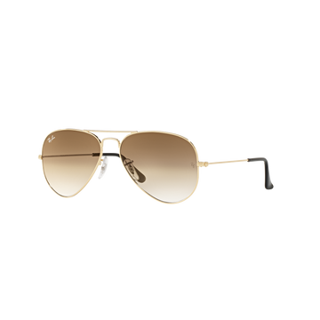 BROWN GRADIENT LENSES WITH GOLD FRAME